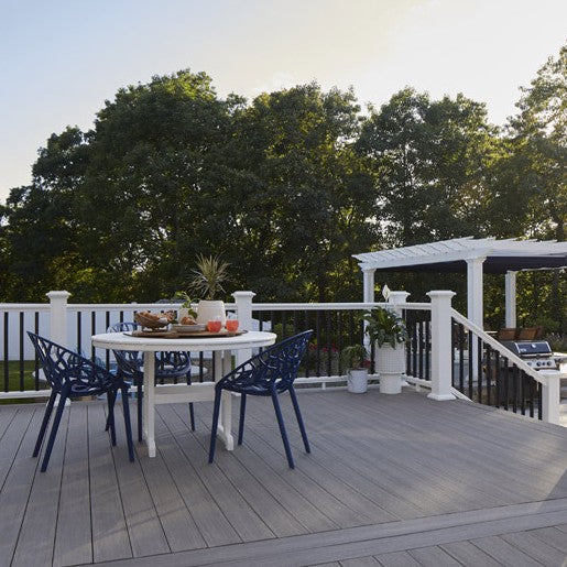 Composite Decking 1 in. x 6 in. x 16 ft. Coastline Grooved Edge Board