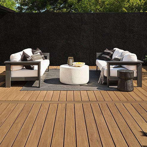 Composite Decking 1 in. x 6 in. x 20 ft. Coconut Husk Square Edge Board
