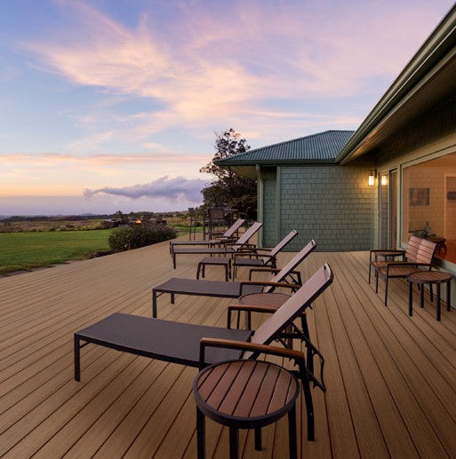 Composite Decking 1 in. x 6 in. x 20 ft. Coconut Husk Square Edge Board