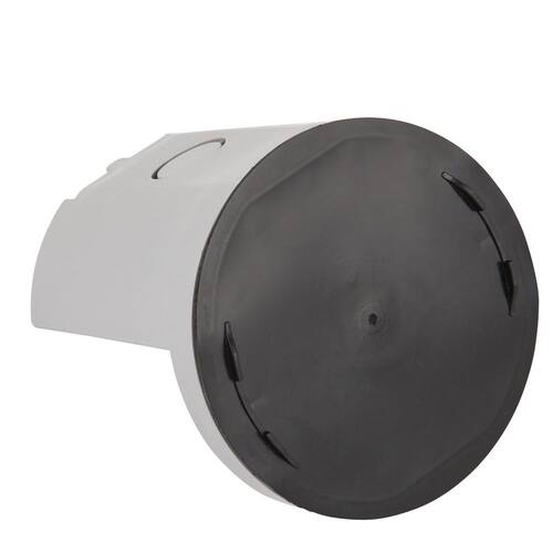 Ceiling Fan/Light Fixture Side Mount Box Round Non-Metallic 4 in. 11.8 cu. in. with Cover