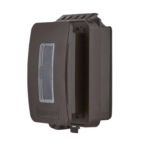 Expandable While In Use Cover Weatherproof In-Use Cover Bronze 1-Gang Non-Metallic Expandable Extra ...