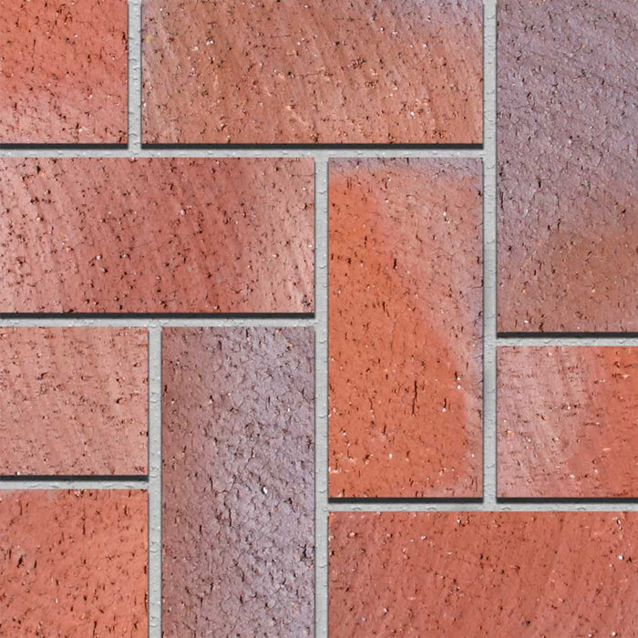 Paver 3-3/4 in. x 8 in. x 1-1/4 in. Common Split Red Flashed Clay 3