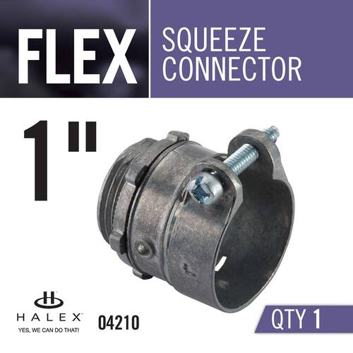 Flexible Metal Conduit (FMC) Squeeze Connector 1 in.