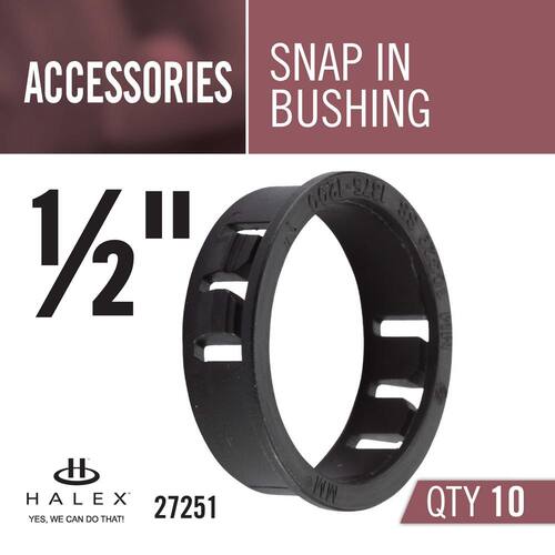 Snap-In Bushing 1/2 in. (10-Pack)