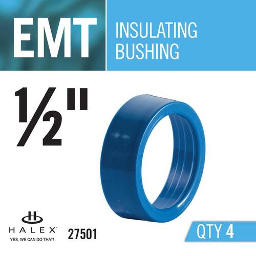 Electrical Metallic Tube (EMT) Insulating Bushing 1/2 in. (4-Pack) Male