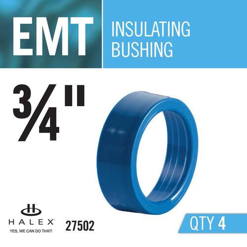 Electrical Metallic Tube (EMT) Insulating Bushing 3/4 in. (4-Pack)