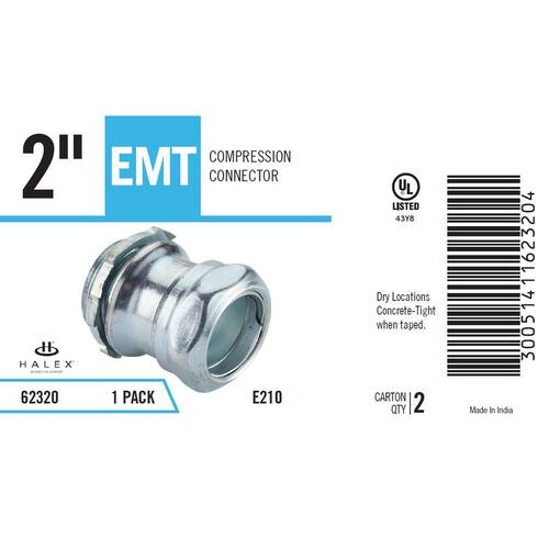 Electrical Metallic Tube (EMT) Compression Connectors 2 in.