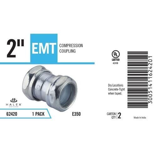 Electrical Metallic Tube (EMT) Compression Coupling 2 in.