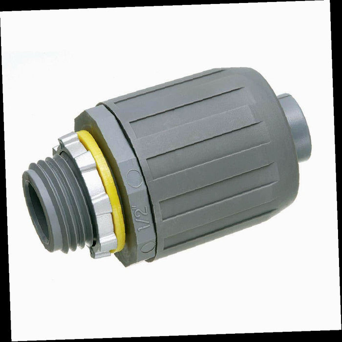 Non-Metallic Liquid-Tight Push-On Connector 1/2 in. (1-pack)