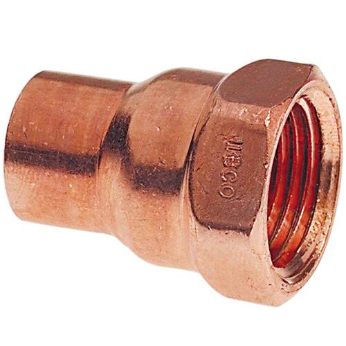 Copper Pressure Fitting Adapter 1/2 in. Cup x FIP Female 1pc.