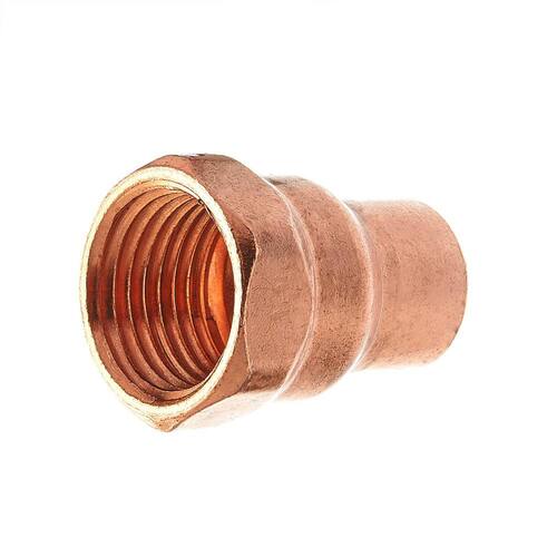 Copper Pressure Fitting Adapter 1/2 in. Cup x FIP Female 1pc.