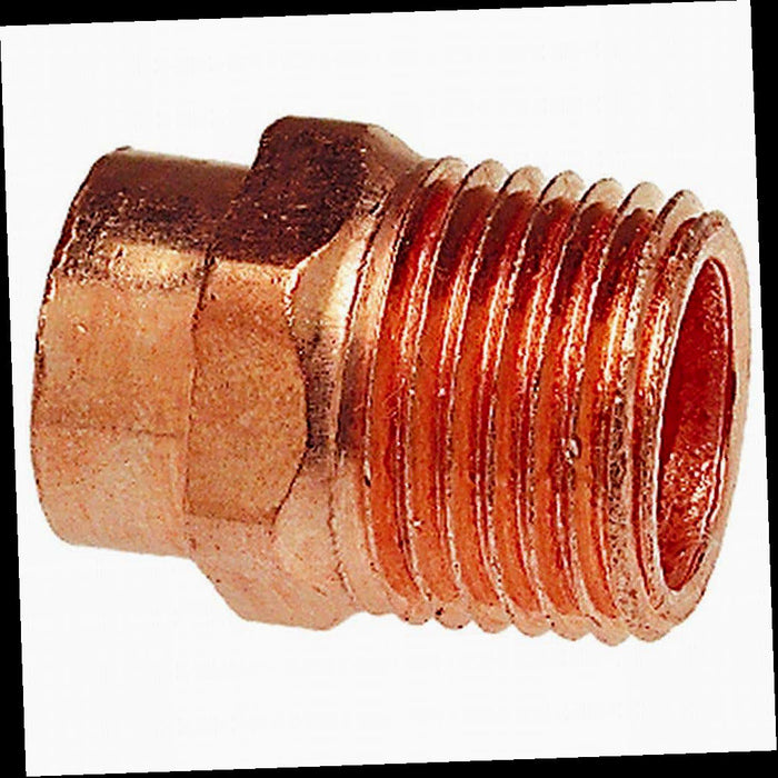 Pressure Adapter Copper Cup 1/2 in. x MIP Male 10-Pack