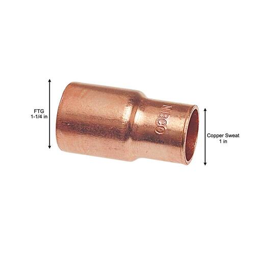 Copper Pressure Fitting x Cup Reducer 1-1/4 in. x 1 in.