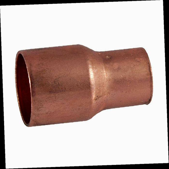 Copper Pressure Cup x Cup Reducing Coupling 1-1/4 in. x 1 in. with Dimple Stop Fitting