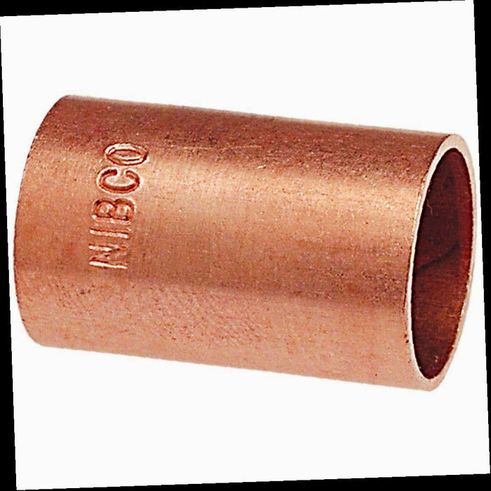 Copper Pressure Slip Coupling Fitting 3/4 in.