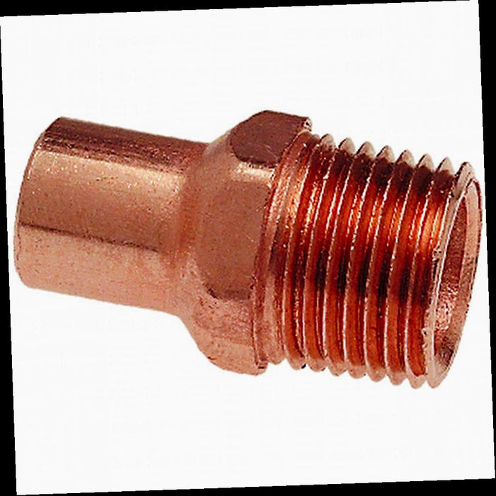 Copper Fitting Adapter 1/2 in. x MIP 1pc.