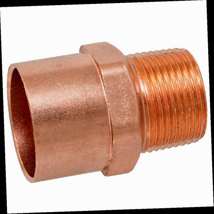 Copper Pressure Cup x MIP Male Adapter Fitting 1/2 in. x 3/4 in.