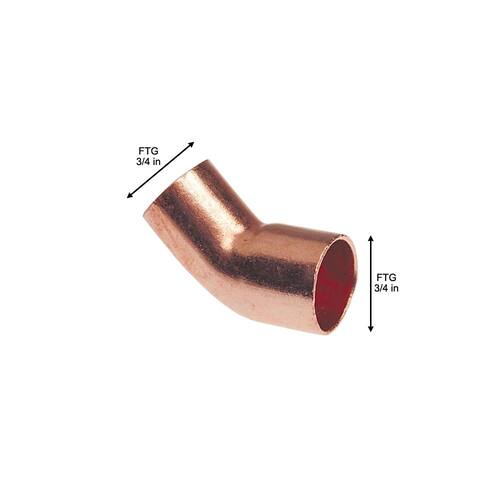 Copper Fitting Elbow 3/4 in. x 3/4 in. Corrosion Resistant PSI-582