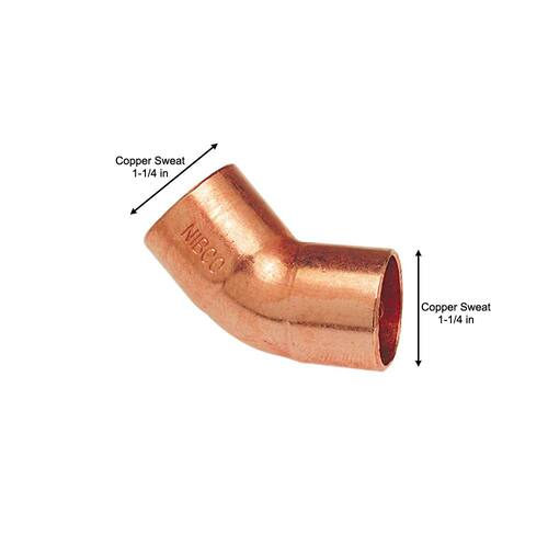 Copper Fitting Elbow 1-1/4 in. x 1-1/4 in. Lead Free PSI-439