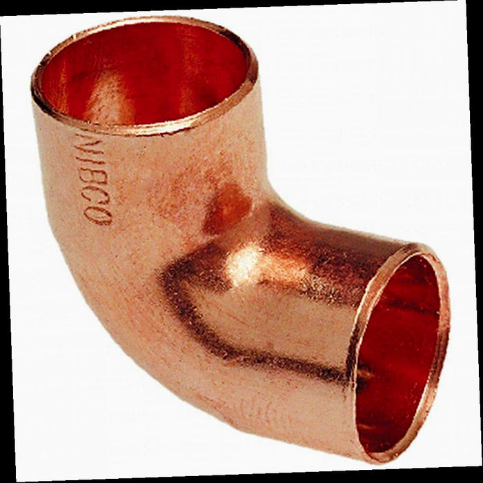 Copper 90-Degree Cup x Cup Elbow Fitting 3/4 in. x 3/4 in. Pressure.