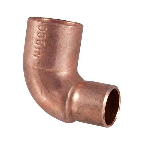 Copper Pressure 90-Degree Cup x Cup Reducing Elbow Fitting 3/4 in. x 1/2 in.