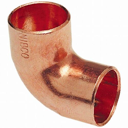 Copper Pressure 90-Degree Cup x Cup Elbow Fitting 1-1/4 in.