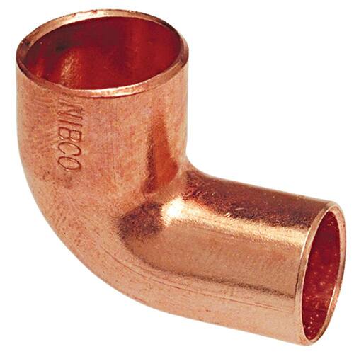 Copper Pressure 90-Degree Fitting x Cup Street Elbow 1 in.