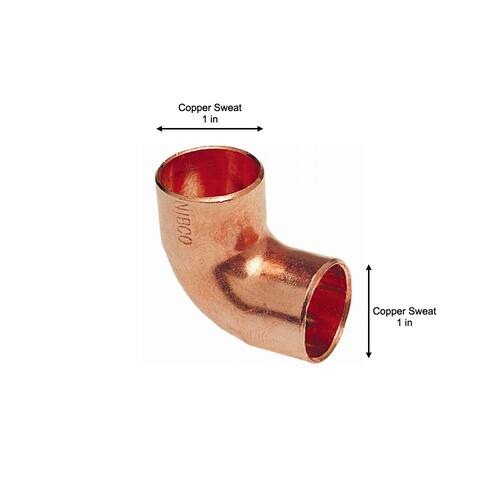 Copper Fitting Elbow 1 in. x 1 in. Lead Free PSI-494