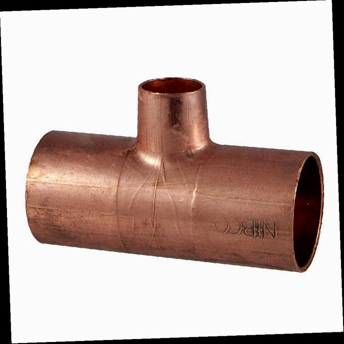 Copper Pressure Fitting All Cup Reducing Tee 3/4 in. x 3/4 in. x 1/2 in.