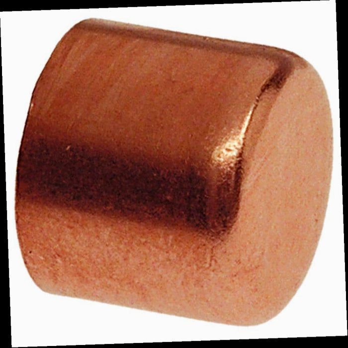 Copper Pressure Tube Cap Fitting 1/2 in.