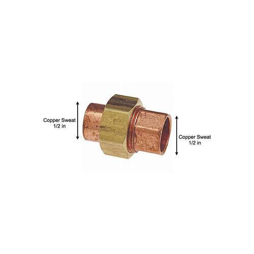 Copper Fitting Union 1/2 in. x 1/2 in. Lead Free PSI-722