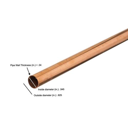 Copper Pipe 1/2 in. Type L Blue PSI-361