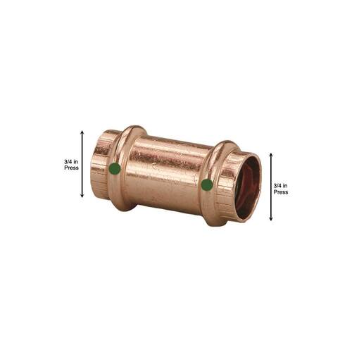 Copper Coupling 3/4 in. x 3/4 in. Lead Free PSI-300