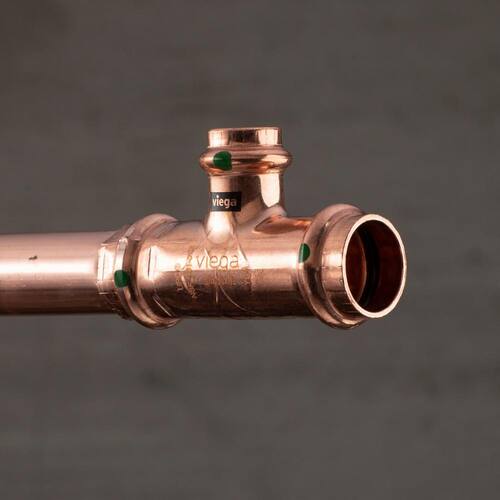 Copper Reducing Tee 3/4 in. x 3/4 in. x 1/2 in. Press