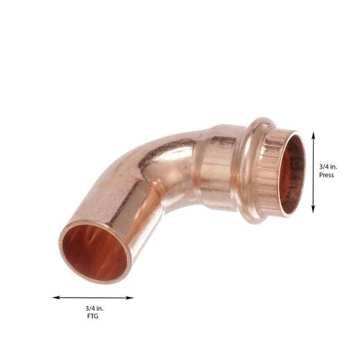 Copper 90?? Street Elbow 3/4 in. x 3/4 in. FTG ProPress