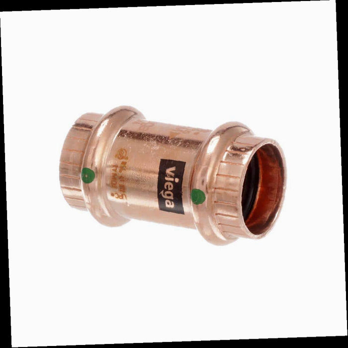 Copper Coupling 1/2 in. Press No Stop (10-Pack)