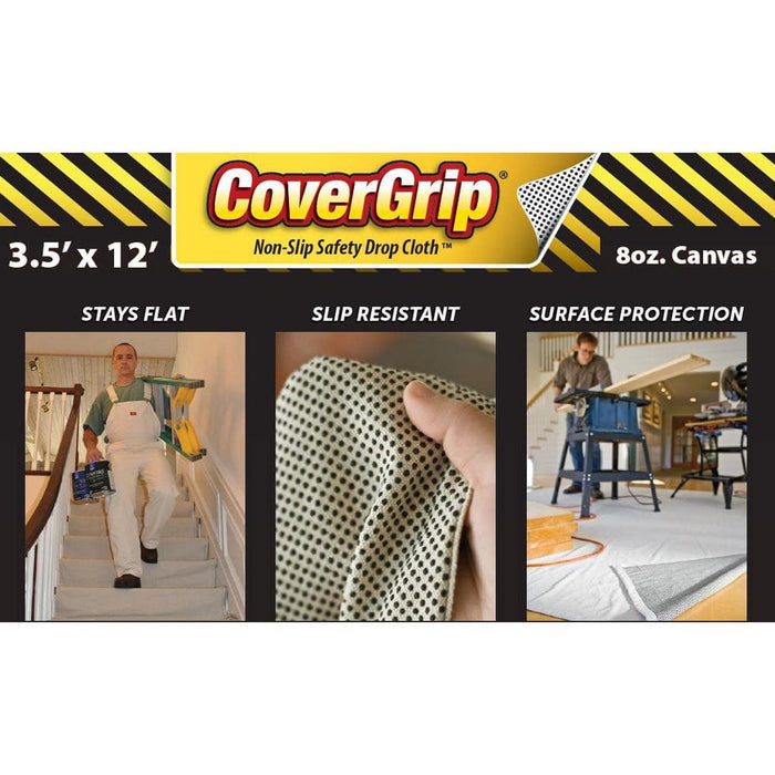 Canvas Cloth 3.5 ft. x 12 ft. Brown 2