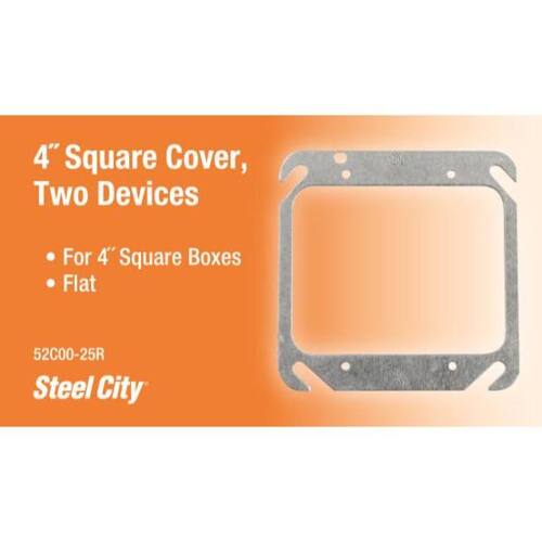 Electrical Box Cover 2-Gang Square