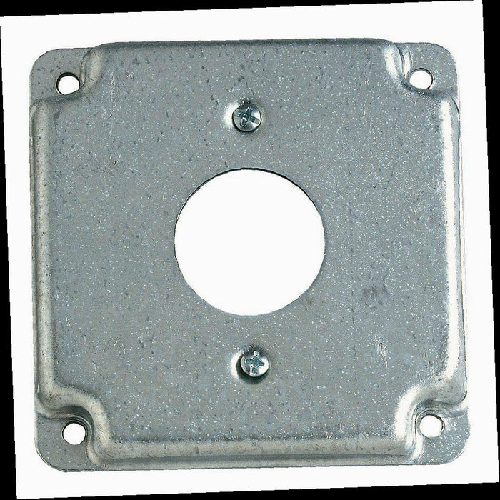 Single Receptacle Cover Raised 1-13/32 in. Square 4in. with 1/2 in. Height
