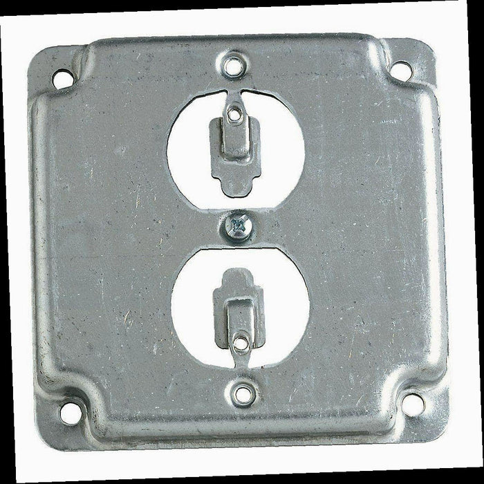 Receptacle Cover Raised 4in. Square Single Duplex 1/2 in.