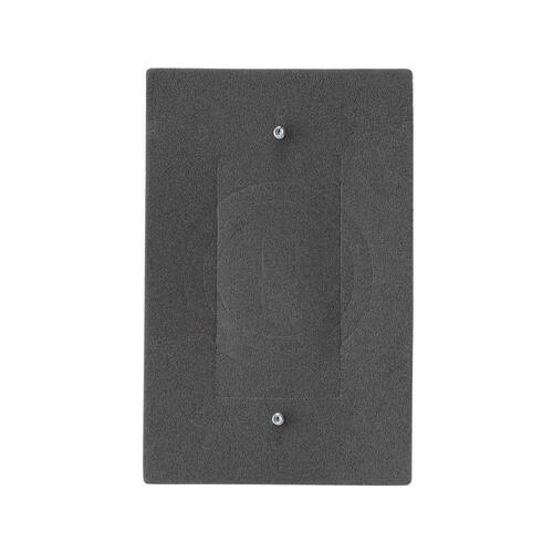 Weatherproof Cover Blank 1-Gang Metallic Gray