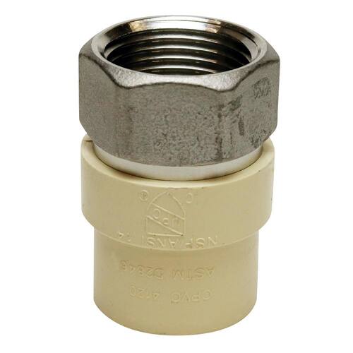 CPVC Adapter 3/4.in x 3/4.in Slip Joint PSI-400 Female