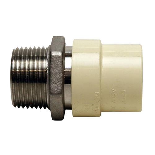 MPT Adapter CPVC CTS Slip Stainless Steel 3/4 in. x 3/4 in.