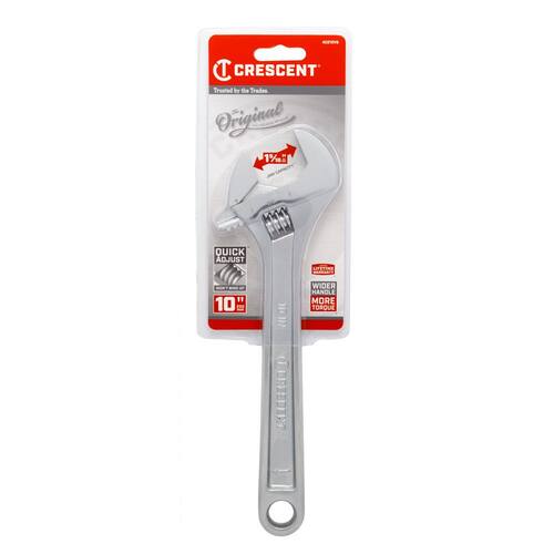 Chrome Adjustable Wrench, 10 in.