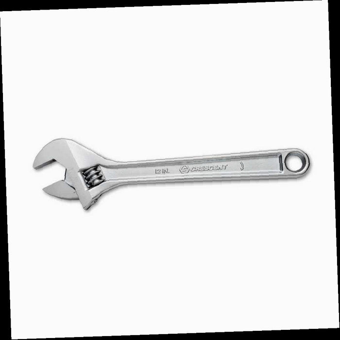 Chrome Adjustable Wrench, 12 in.