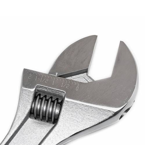 Chrome Adjustable Wrench, 18 in.