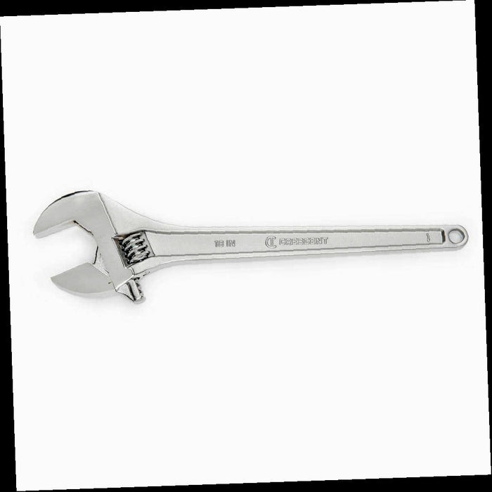 Chrome Adjustable Wrench, 18 in.