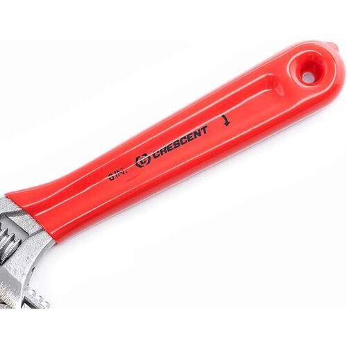 Chrome Cushion Grip Adjustable Wrench, 6 in.