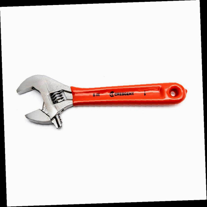 Chrome Cushion Grip Adjustable Wrench, 6 in.