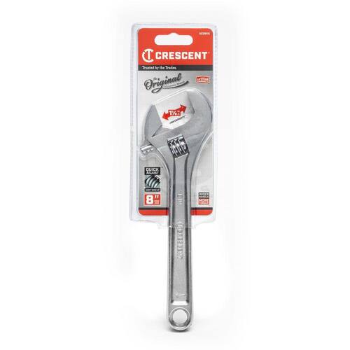 Chrome Adjustable Wrench, 8 in.